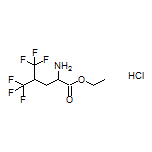 Ethyl 2-Amino-5,5,5-Trifluoro-4-(trifluoromethyl)pentanoate Hydrochloride