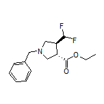 Ethyl rel-(3S,4S)-1-Benzyl-4-(difluoromethyl)pyrrolidine-3-carboxylate