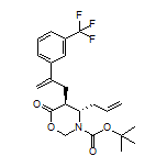 (4S,5S)-4-Allyl-3-Boc-5-[2-[3-(trifluoromethyl)phenyl]allyl]-1,3-oxazinan-6-one