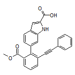 6-[2-(Methoxycarbonyl)-6-(phenylethynyl)phenyl]-1H-indole-2-carboxylic Acid