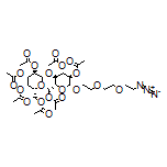 (2R,3S,4S,5R,6S)-2-(Acetoxymethyl)-6-[[(2R,3R,4S,5R,6R)-4,5-diacetoxy-2-(acetoxymethyl)-6-[2-[2-(2-azidoethoxy)ethoxy]ethoxy]tetrahydro-2H-pyran-3-yl]oxy]tetrahydro-2H-pyran-3,4,5-triyl Triacetate