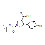 4-(4-Bromophenyl)-1-Boc-pyrrolidine-3-carboxylic Acid
