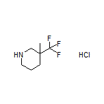 3-Methyl-3-(trifluoromethyl)piperidine Hydrochloride