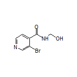 3-Bromo-N-(hydroxymethyl)isonicotinamide