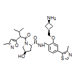 (2S,4R)-N-[2-[(cis-3-Aminocyclobutyl)methoxy]-4-(4-methylthiazol-5-yl)benzyl]-4-hydroxy-1-[3-methyl-2-(3-methylisoxazol-5-yl)butanoyl]pyrrolidine-2-carboxamide