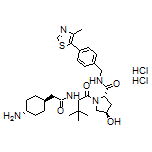 (2S,4R)-1-[(S)-2-[2-(trans-4-Aminocyclohexyl)acetamido]-3,3-dimethylbutanoyl]-4-hydroxy-N-[4-(4-methylthiazol-5-yl)benzyl]pyrrolidine-2-carboxamide Dihydrochloride
