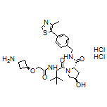 (2S,4R)-1-[(S)-2-[2-(trans-3-Aminocyclobutoxy)acetamido]-3,3-dimethylbutanoyl]-4-hydroxy-N-[4-(4-methylthiazol-5-yl)benzyl]pyrrolidine-2-carboxamide Dihydrochloride