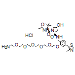 (2S,4R)-1-[(S)-2-Acetamido-3,3-dimethylbutanoyl]-N-[2-[(17-amino-3,6,9,12,15-pentaoxaheptadecyl)oxy]-4-(4-methylthiazol-5-yl)benzyl]-4-hydroxypyrrolidine-2-carboxamide Hydrochloride
