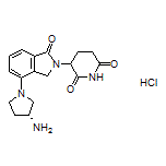 3-[4-[(R)-3-Aminopyrrolidin-1-yl]-1-oxoisoindolin-2-yl]piperidine-2,6-dione Hydrochloride