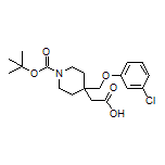 2-[1-Boc-4-[(3-chlorophenoxy)methyl]piperidin-4-yl]acetic Acid