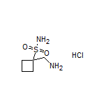 1-(Aminomethyl)cyclobutane-1-sulfonamide Hydrochloride