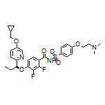 (S)-4-[1-[5-(Cyclopropylmethoxy)pyridin-2-yl]propoxy]-N-[[4-[2-(dimethylamino)ethoxy]phenyl]sulfonyl]-2,3-difluorobenzamide