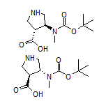 (3R,4S)-rel-4-[Boc-(methyl)amino]pyrrolidine-3-carboxylic Acid