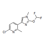 6-Chloro-3-[2-(difluoromethoxy)-1-methyl-1H-imidazol-4-yl]-2-methylpyridine