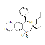 (3R,5R)-3-Butyl-3-ethyl-7-methoxy-5-phenyl-2,3,4,5-tetrahydrobenzo[f][1,4]thiazepine-8-carbaldehyde 1,1-Dioxide