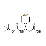 (S)-3-(Boc-amino)-3-(4-piperidyl)propanoic Acid