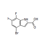 4-Bromo-7-fluoro-6-iodo-1H-indole-2-carboxylic Acid