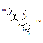3-[5-Fluoro-1-methyl-6-(1-piperazinyl)-3-indazolyl]piperidine-2,6-dione Hydrochloride