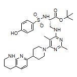 tert-Butyl (S)-3-((2,5-Dimethyl-6-(4-(5,6,7,8-tetrahydro-1,8-naphthyridin-2-yl)piperidin-1-yl)pyrimidin-4-yl)amino)-2-(4-hydroxyphenylsulfonamido)propanoate