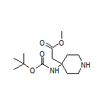 Methyl 2-[4-(Boc-amino)-4-piperidyl]acetate