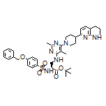 tert-Butyl (S)-2-[[4-(Benzyloxy)phenyl]sulfonamido]-3-[[2,5-dimethyl-6-[4-(5,6,7,8-tetrahydro-1,8-naphthyridin-2-yl)-1-piperidyl]-4-pyrimidinyl]amino]propanoate