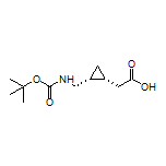 2-((1R,2R)-2-((Boc-amino)methyl)cyclopropyl)acetic Acid