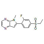 6-(4-(Ethylsulfonyl)-2-fluorophenyl)-5-methyl-5H-pyrrolo[2,3-b]pyrazine