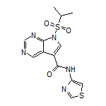 7-(Isopropylsulfonyl)-N-(thiazol-4-yl)-7H-pyrrolo[2,3-d]pyrimidine-5-carboxamide