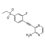 3-[[4-(Ethylsulfonyl)-2-fluorophenyl]ethynyl]pyrazin-2-amine