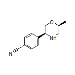 4-[(3S,6S)-6-Methylmorpholin-3-yl]benzonitrile