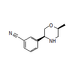 3-[(3S,6S)-6-Methylmorpholin-3-yl]benzonitrile