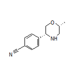 4-[(3R,6R)-6-Methylmorpholin-3-yl]benzonitrile