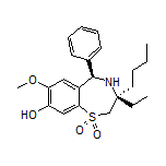 (3R,5R)-3-Butyl-3-ethyl-8-hydroxy-7-methoxy-5-phenyl-2,3,4,5-tetrahydrobenzo[f][1,4]thiazepine 1,1-Dioxide