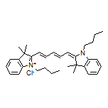 1-Butyl-2-[(1E,3E)-5-[(E)-1-butyl-3,3-dimethyl-2-indolinylidene]-1,3-pentadien-1-yl]-3,3-dimethyl-3H-indol-1-ium Chloride