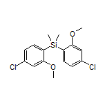 Bis(4-chloro-2-methoxyphenyl)dimethylsilane