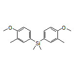 Bis(4-methoxy-3-methylphenyl)dimethylsilane
