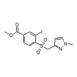 Methyl 3-Iodo-4-[[(1-methyl-3-pyrazolyl)methyl]sulfonyl]benzoate