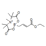 (E)-8-(4-Ethoxy-4-oxobut-2-en-1-yl)-3,3,4,5,5-pentamethyl-2,6-dioxohexahydro-[1,3,2]oxazaborolo[2,3-b][1,3,2]oxazaborol-4-ium-8-uide