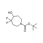 1-Boc-4,4-二氟-5-羟基氮杂环庚烷