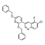 3-[2,6-Bis(benzyloxy)-3-pyridyl]-6-chloro-5-fluoroquinoline
