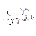 (S)-2-(Boc-amino)-N1-[(S)-1,1-diethoxy-4-methyl-2-pentanyl]pentanediamide