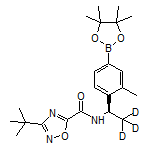 (R)-3-(tert-Butyl)-N-(1-(2-methyl-4-(4,4,5,5-tetramethyl-1,3,2-dioxaborolan-2-yl)phenyl)ethyl-2,2,2-d3)-1,2,4-oxadiazole-5-carboxamide