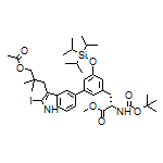 Methyl (S)-3-(3-(3-(3-Acetoxy-2,2-dimethylpropyl)-2-iodo-1H-indol-5-yl)-5-((triisopropylsilyl)oxy)phenyl)-2-(Boc-amino)propanoate