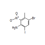 4-Bromo-6-iodo-3-methyl-2-nitroaniline
