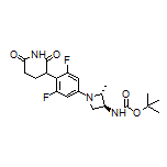 3-[4-[(2R,3S)-3-(Boc-amino)-2-methyl-1-azetidinyl]-2,6-difluorophenyl]piperidine-2,6-dione