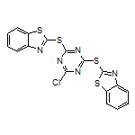 2,2'-((6-Chloro-1,3,5-triazine-2,4-diyl)bis(sulfanediyl))bis(benzo[d]thiazole)