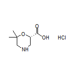 (S)-6,6-Dimethylmorpholine-2-carboxylic Acid Hydrochloride