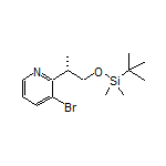 (S)-3-Bromo-2-[1-[(tert-butyldimethylsilyl)oxy]-2-propanyl]pyridine