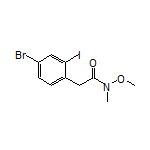 2-(4-Bromo-2-iodophenyl)-N-methoxy-N-methylacetamide