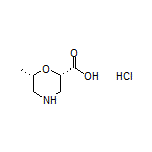 (2S,6S)-6-Methylmorpholine-2-carboxylic Acid Hydrochloride